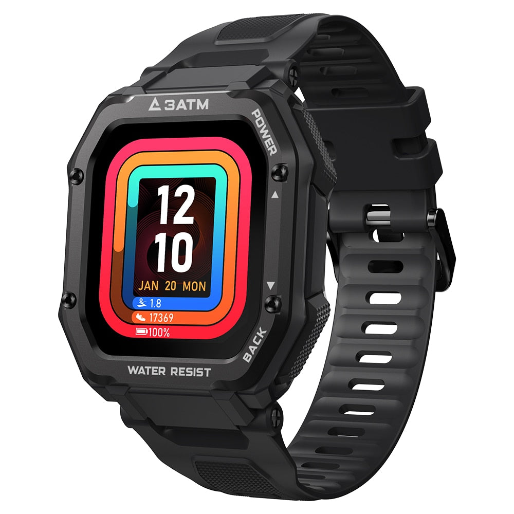 Rugged Smartwatch Waterproof Outdoor Fitness Tracker Men