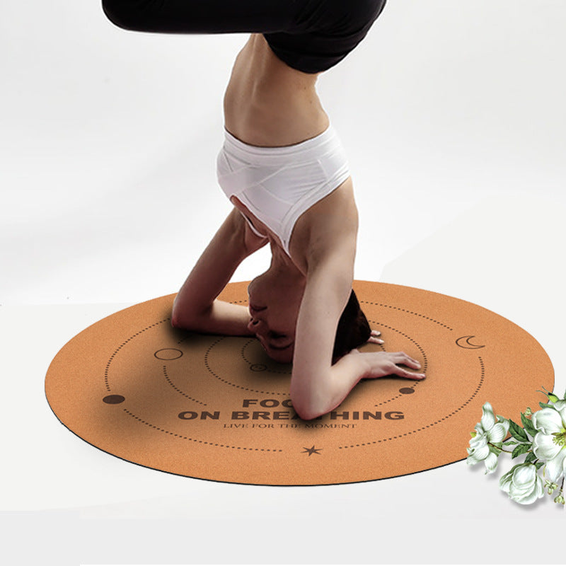 Cork Natural Rubber Non-Slip Meditation Practice Mat Eco-Friendly