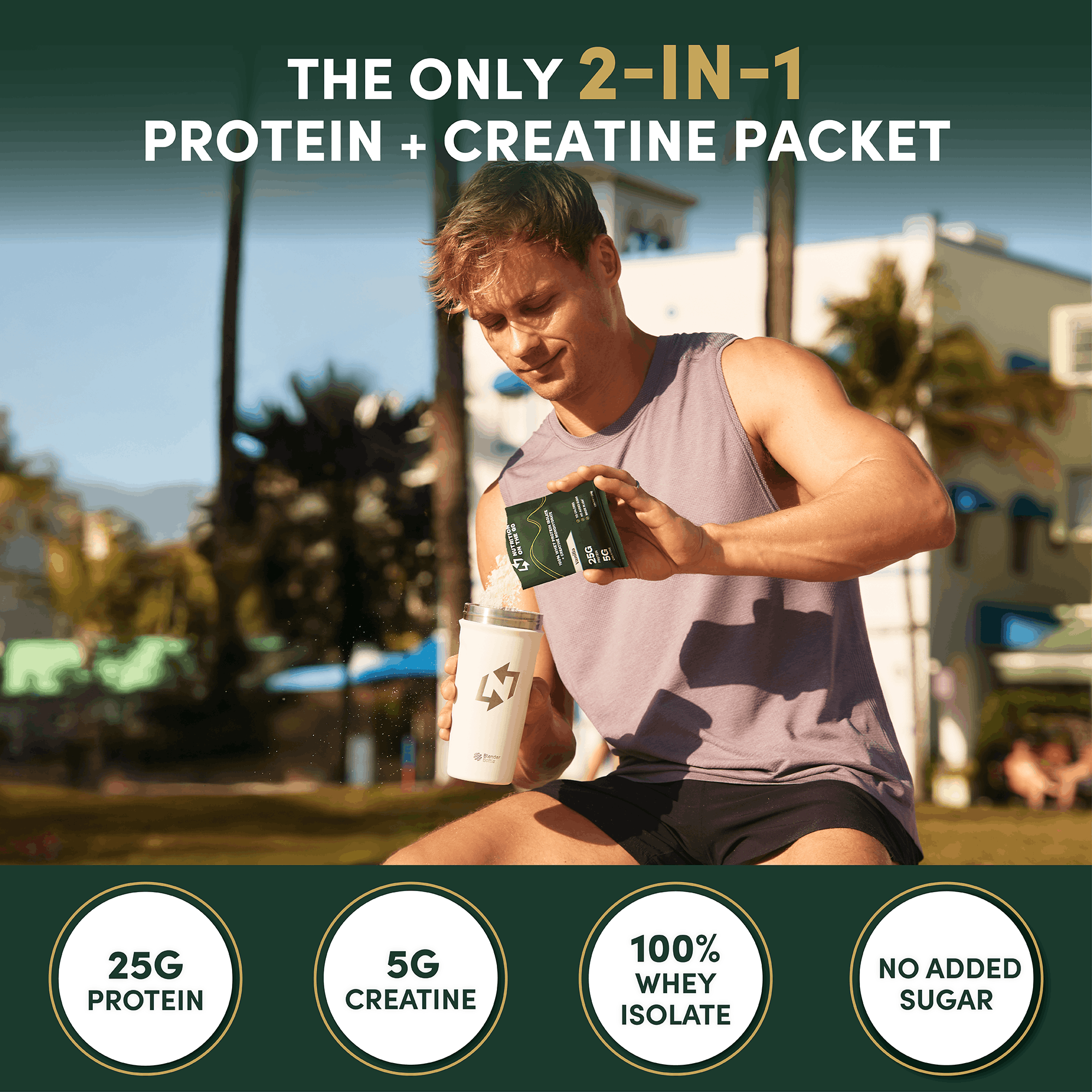 Whey Protein Isolate with Creatine Single-Serve Packets