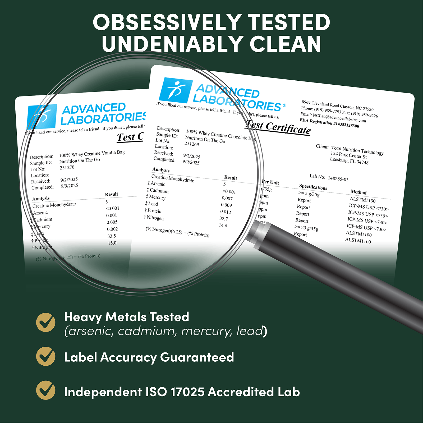 Whey Protein Isolate with Creatine Single-Serve Packets