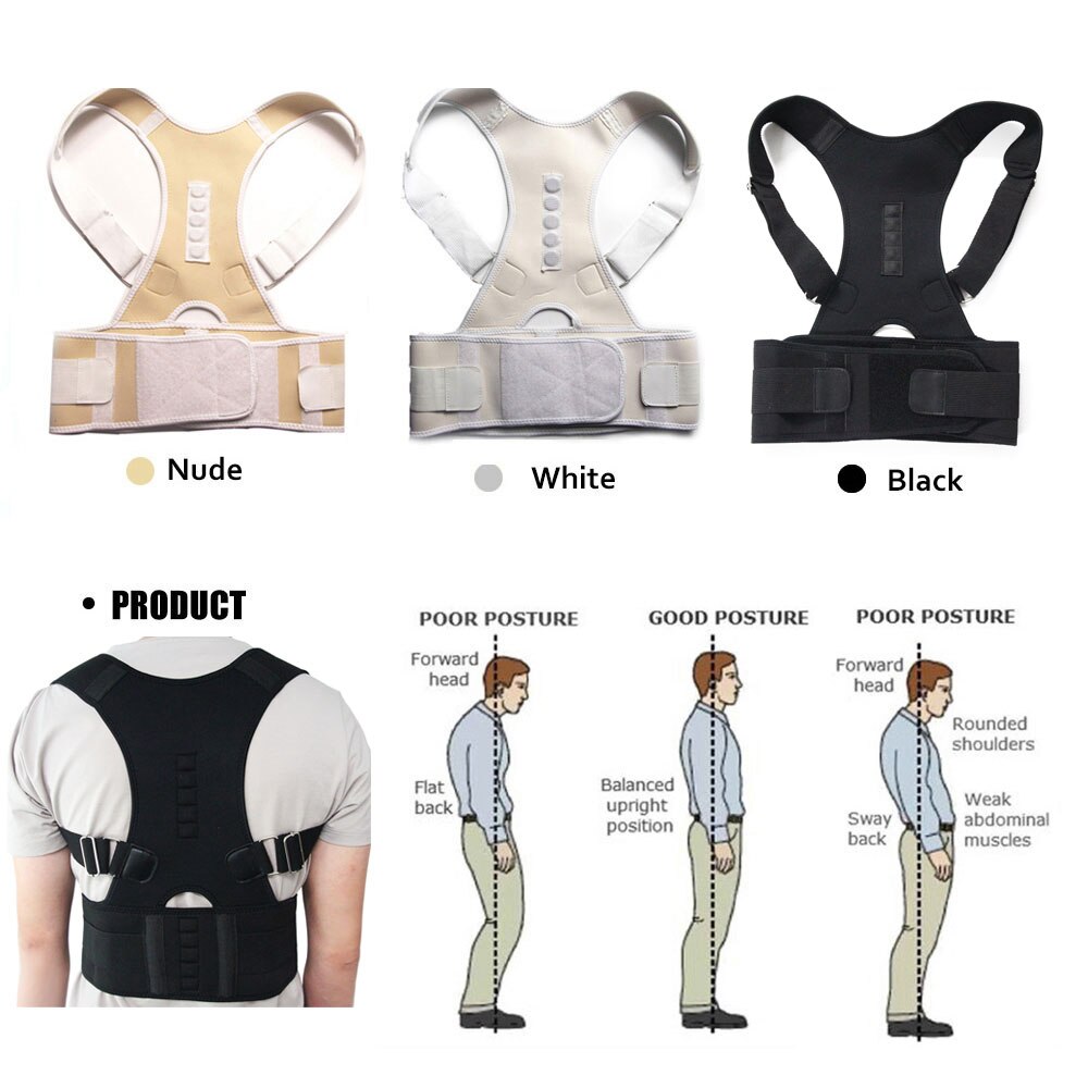 Magnetic Posture Corrector Shoulder Back Support Brace Belt