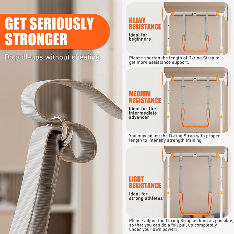 Pull Up Assistance Resistance Bands Set Exercise Training Straps