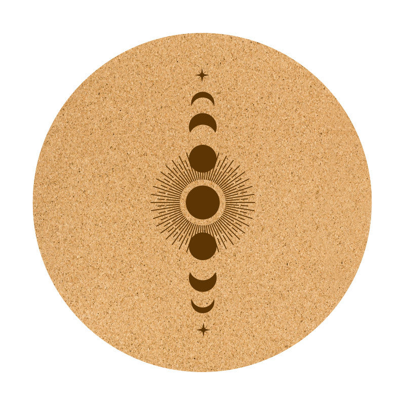 Cork Natural Rubber Non-Slip Meditation Practice Mat Eco-Friendly
