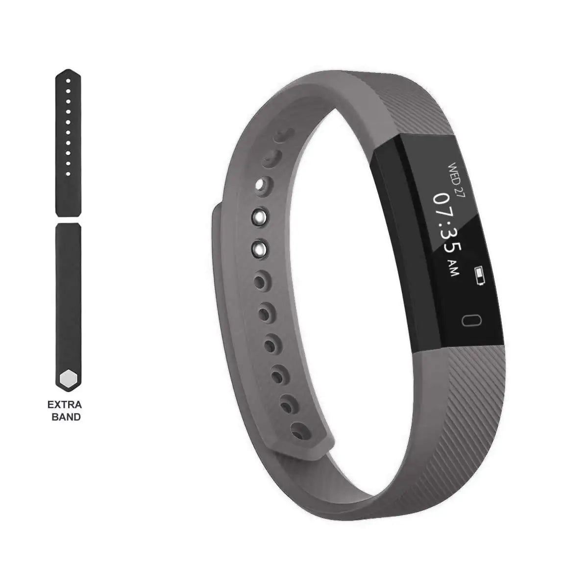 Slim Activity Tracker Smartwatch with Extra Band