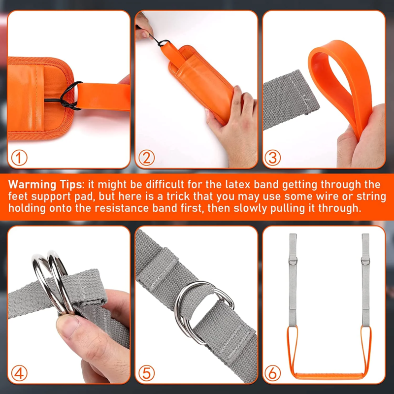 Pull Up Assistance Resistance Bands Set Exercise Training Straps