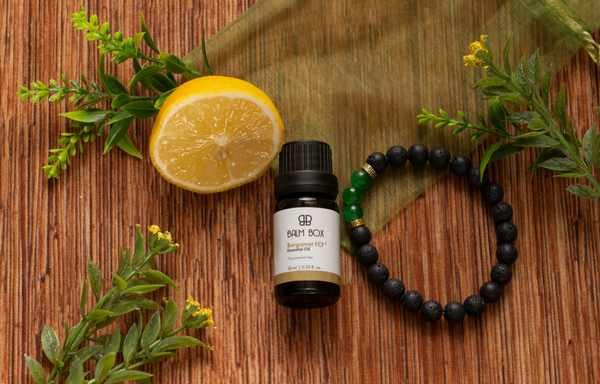 Bergamot Essential Oil Diffuser Bracelet Aromatherapy Jewelry Set