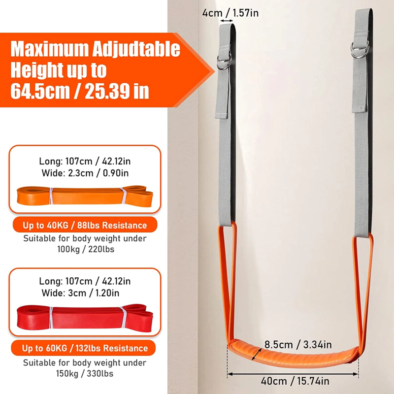 Pull Up Assistance Resistance Bands Set Exercise Training Straps