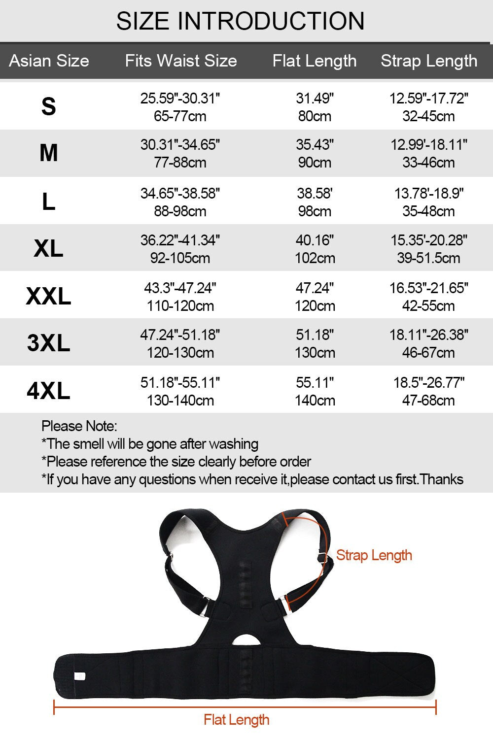 Magnetic Posture Corrector Shoulder Back Support Brace Belt