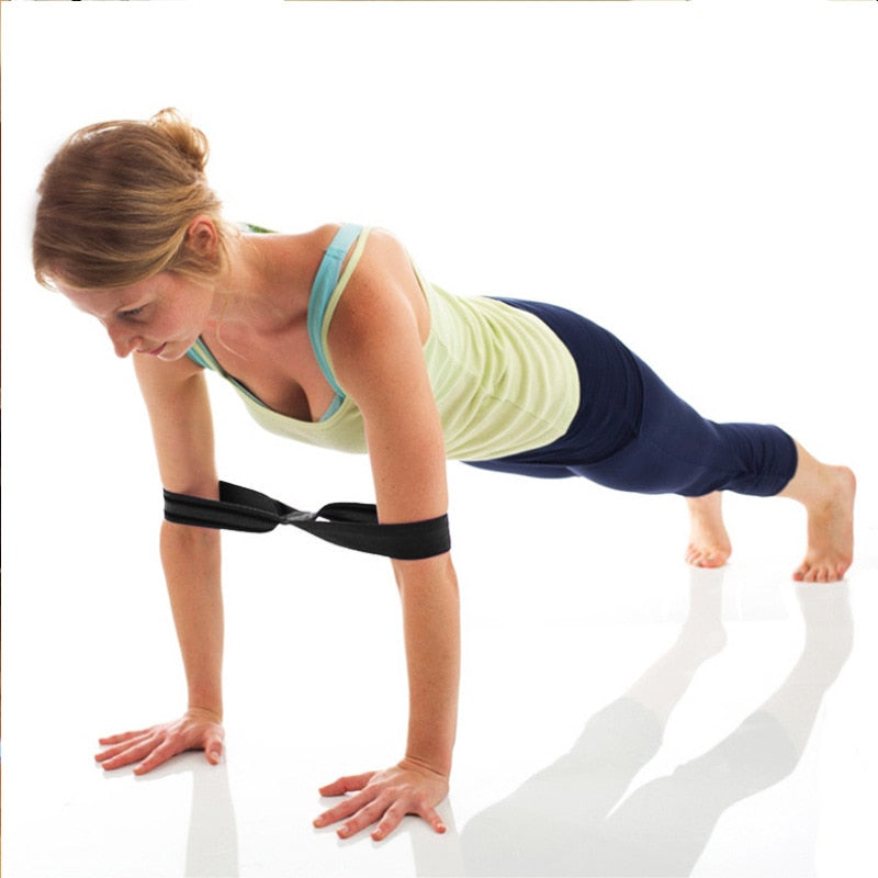 Yoga Stretch Strap Eight-Shaped Pull Up Training Belt Rope