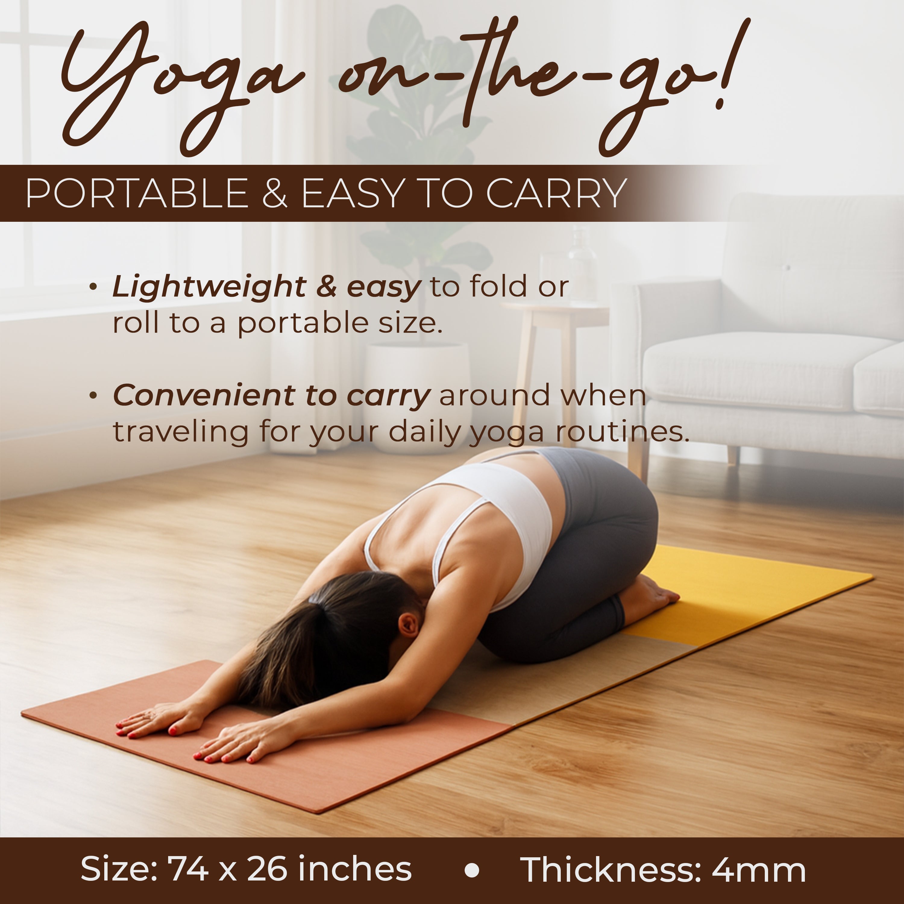 Organic Eco-Friendly Cotton Yoga Mat for Daily Practice