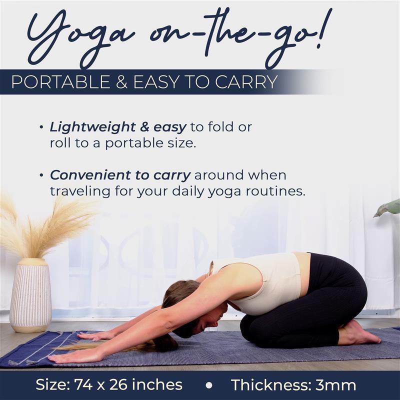 Organic Eco-Friendly Cotton Yoga Mat for Daily Practice