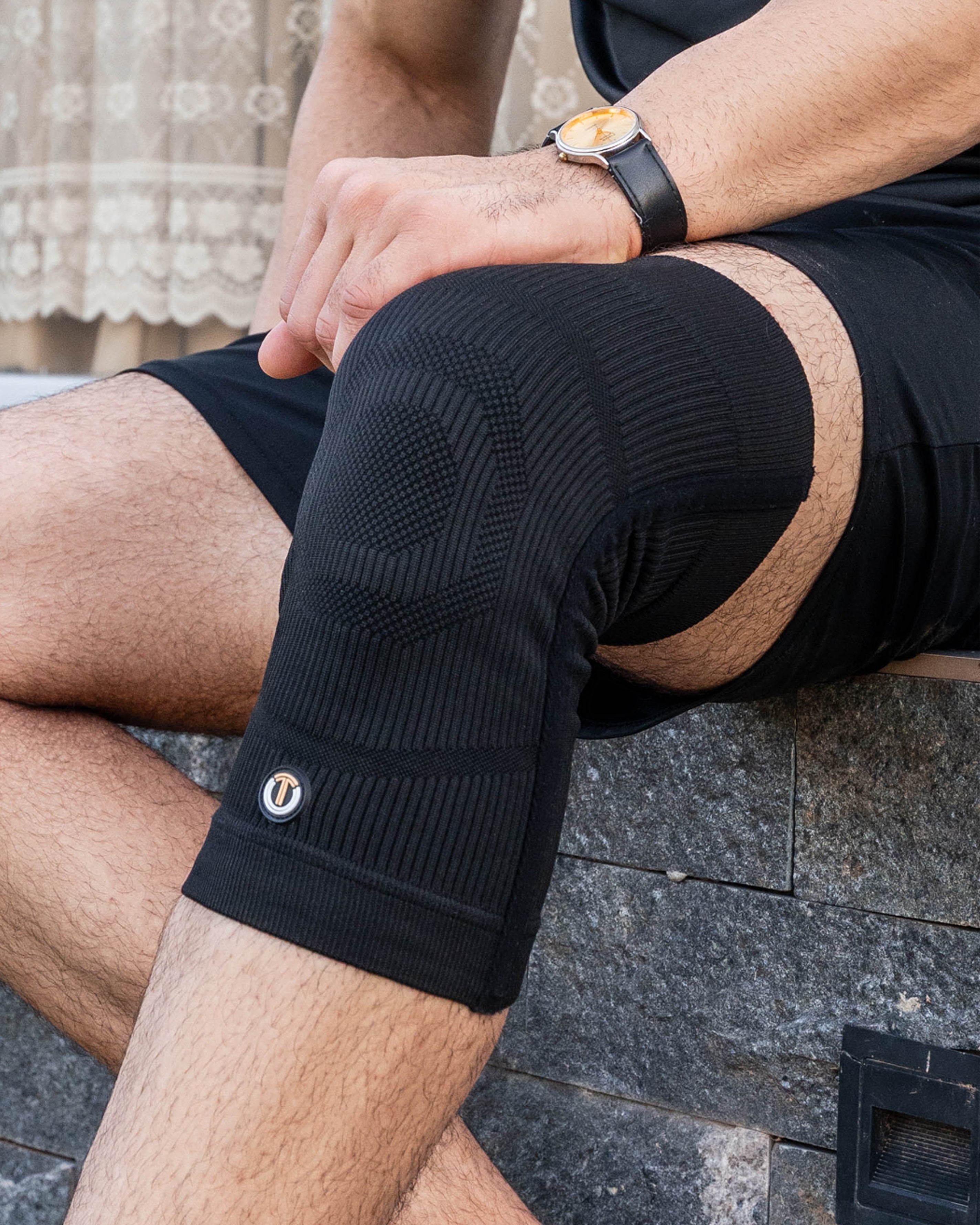 Copper Compression Knee Sleeves 2-Pack Support Sports Fitness Knee Braces