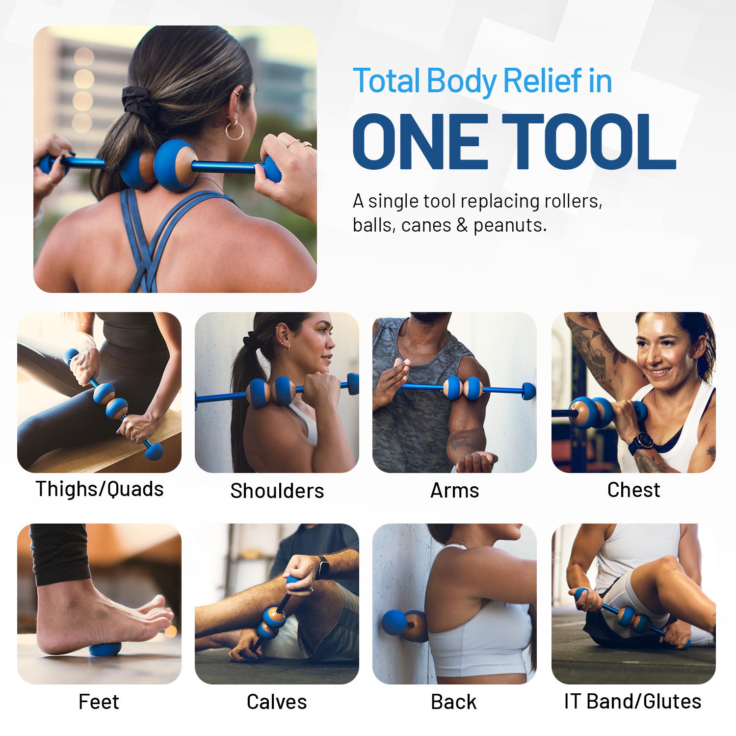 Myofascial Release Muscle Roller Stick Massage Tool