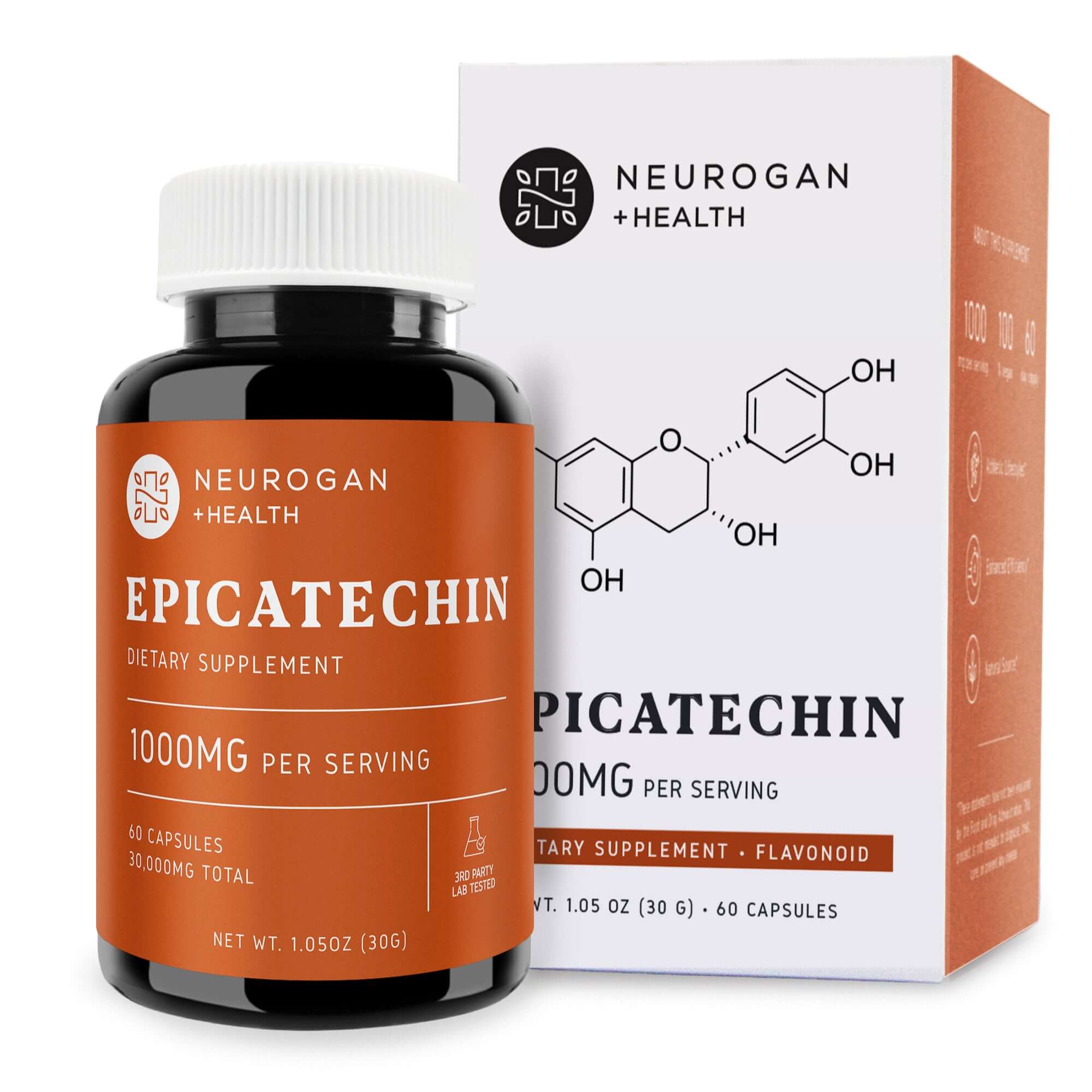Epicatechin Muscle Performance and Recovery Support Supplement Capsules