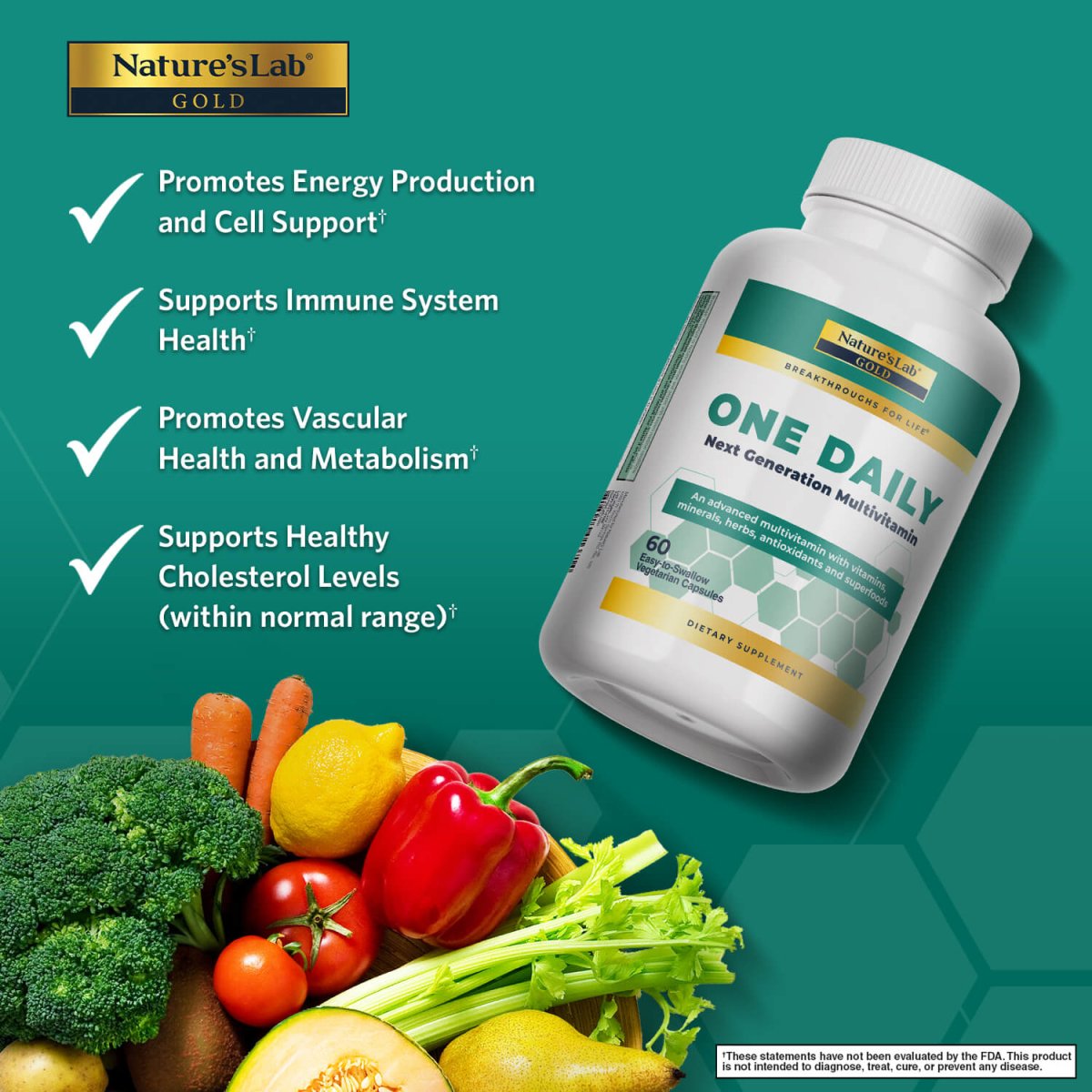 Gold One Daily Multivitamin Supplement Tablets
