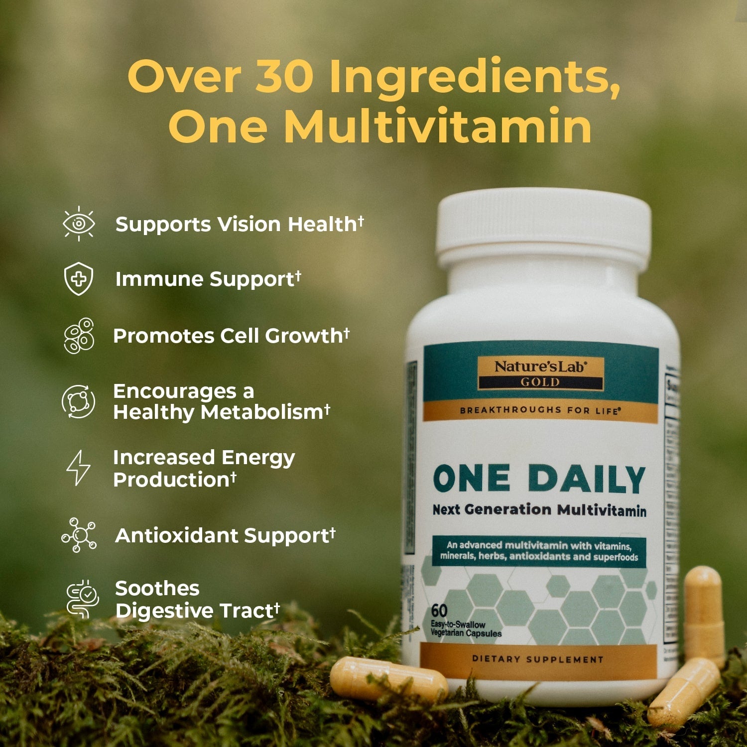 Gold One Daily Multivitamin Supplement Tablets