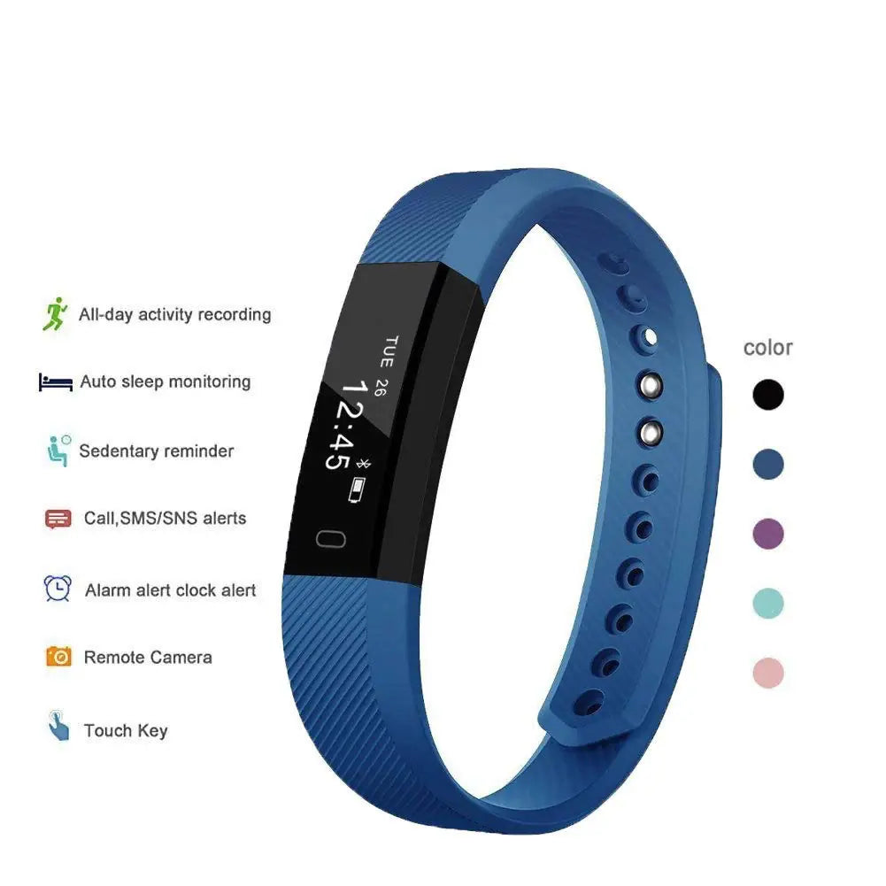 Slim Activity Tracker Smartwatch with Extra Band