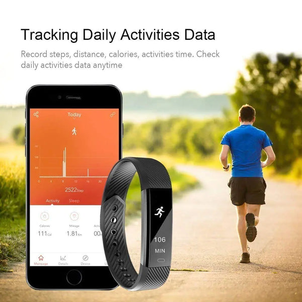 Slim Activity Tracker Smartwatch with Extra Band