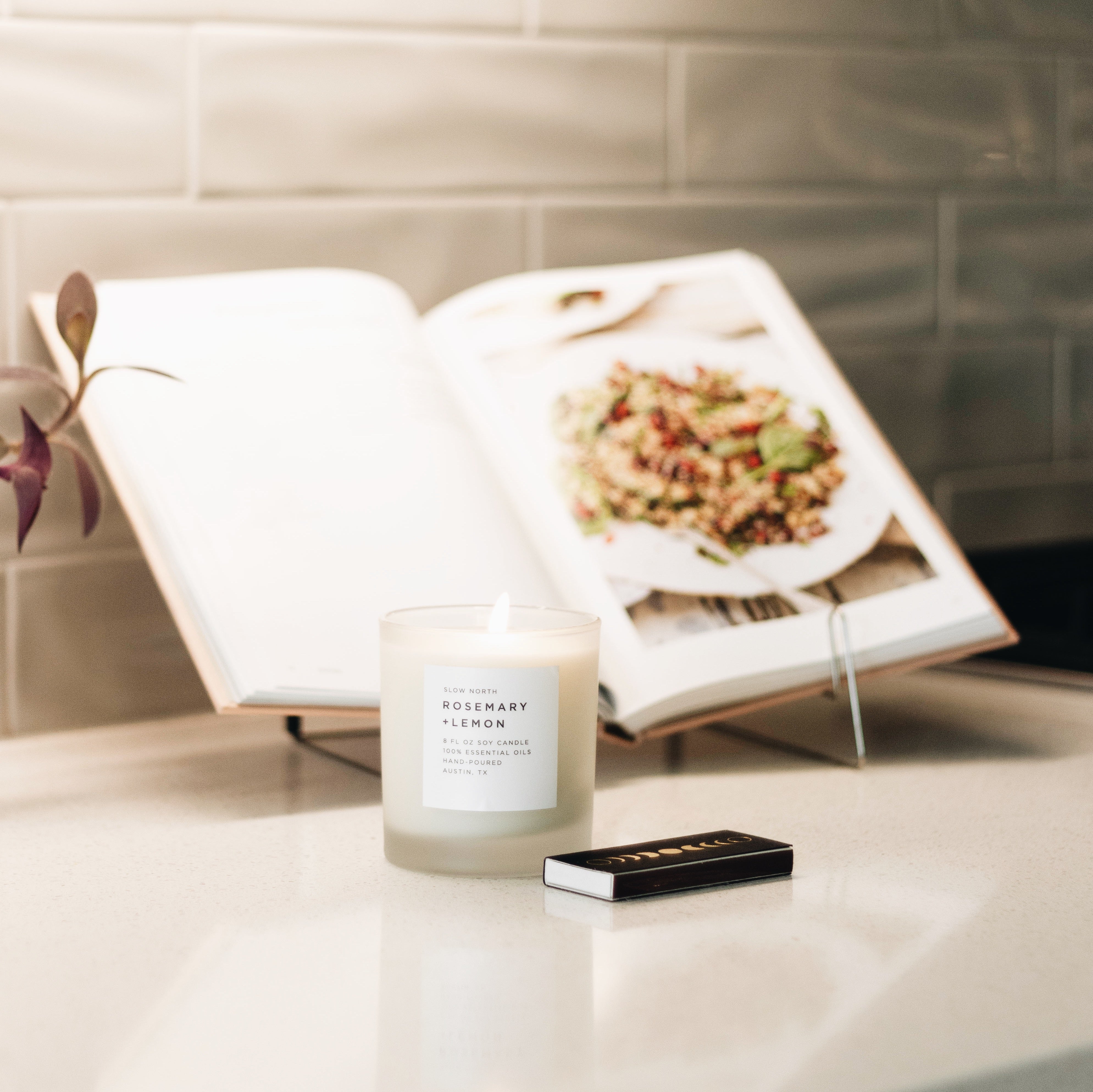 Rosemary Lemon Signature Scented Candle for Home Ambiance
