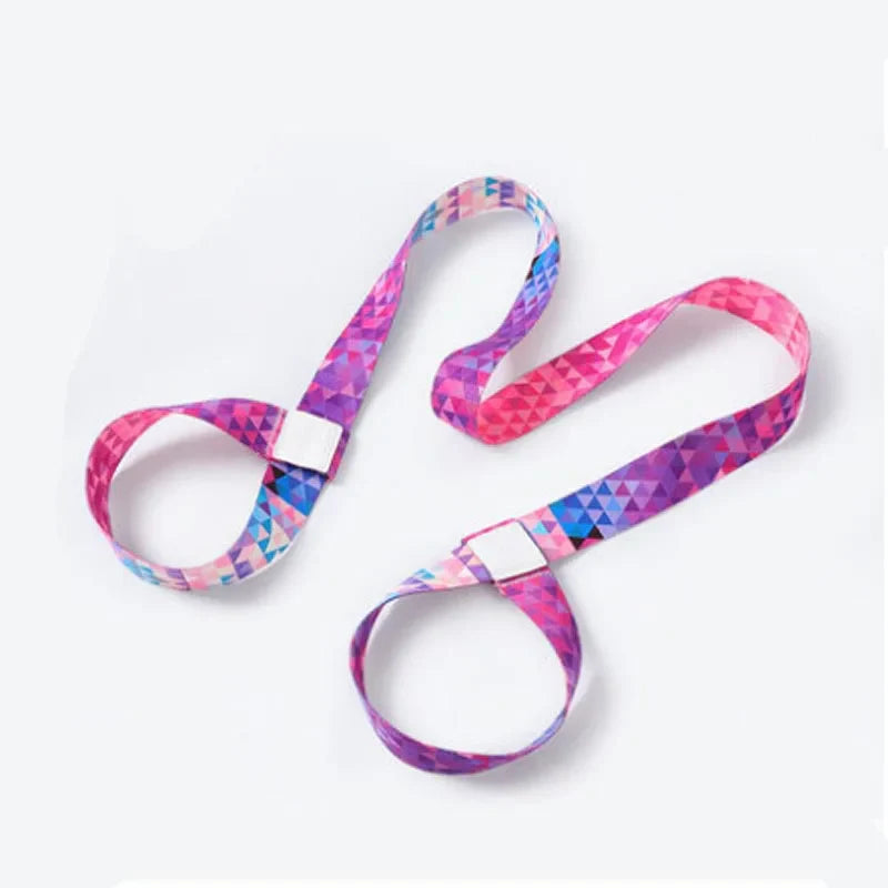 Yoga Mat Strap Elastic Stretching Band Pilates Ballet Exercise