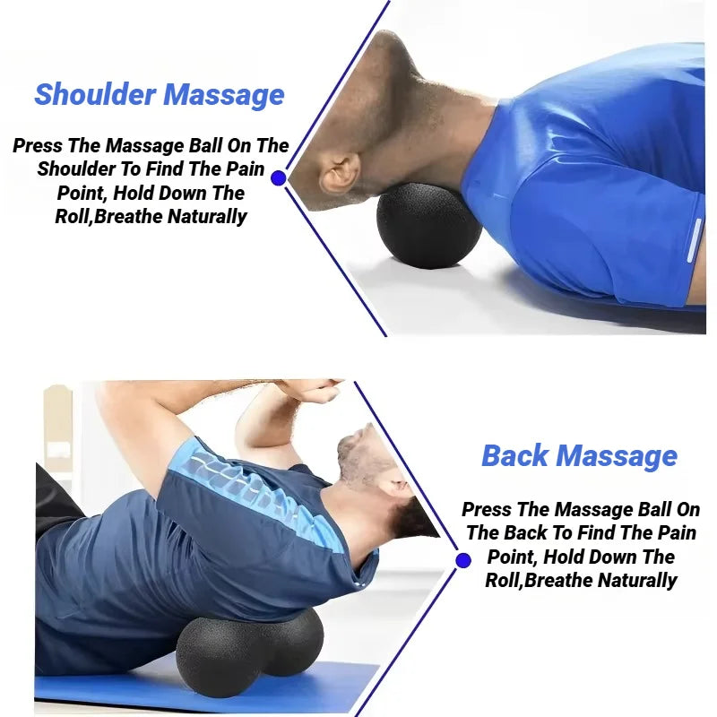 Yoga Peanut Massage Ball Set Muscle Fascia Release Kit