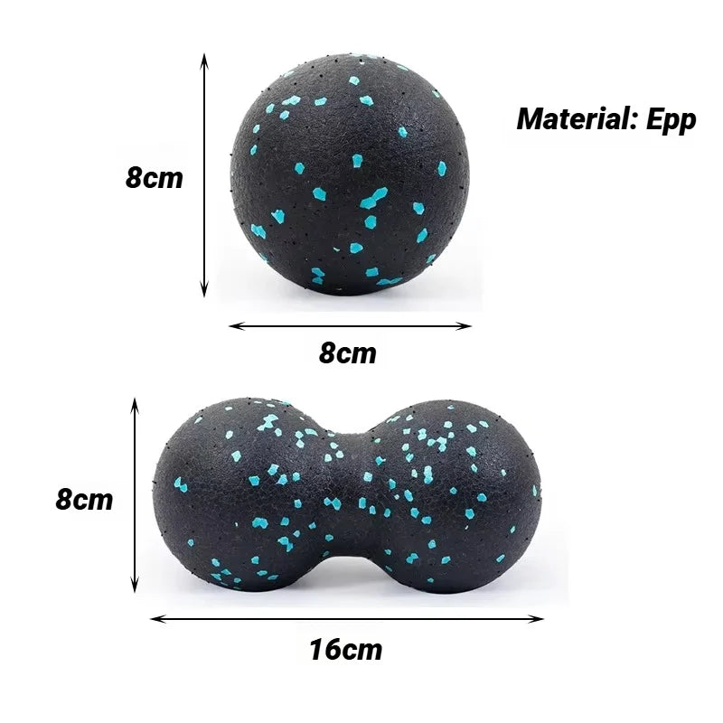 Yoga Peanut Massage Ball Set Muscle Fascia Release Kit