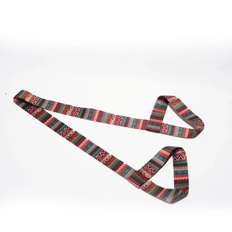 Yoga Mat Strap Elastic Stretching Band Pilates Ballet Exercise