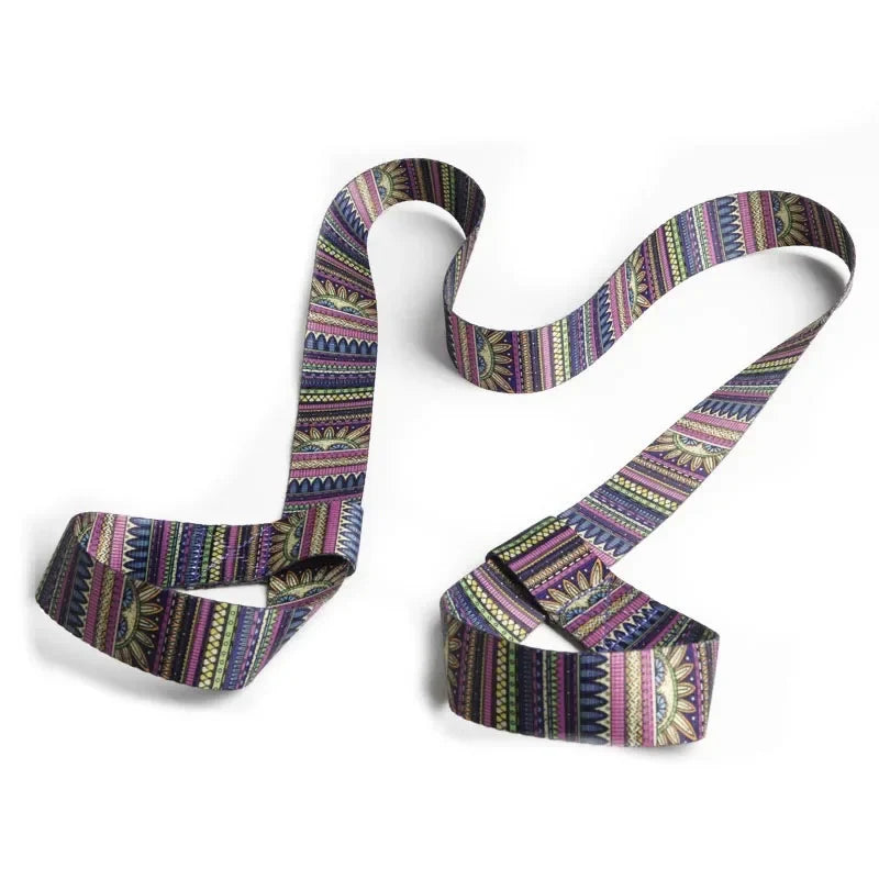 Yoga Mat Strap Elastic Stretching Band Pilates Ballet Exercise