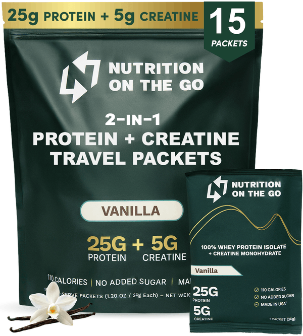 Whey Protein Isolate with Creatine Single-Serve Packets