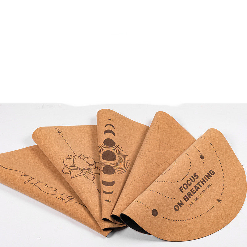 Cork Natural Rubber Non-Slip Meditation Practice Mat Eco-Friendly