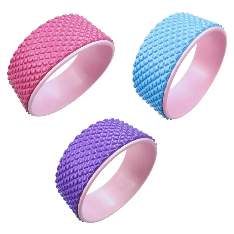 3D Massage Yoga Wheel Back Stretching Fitness Roller Tool