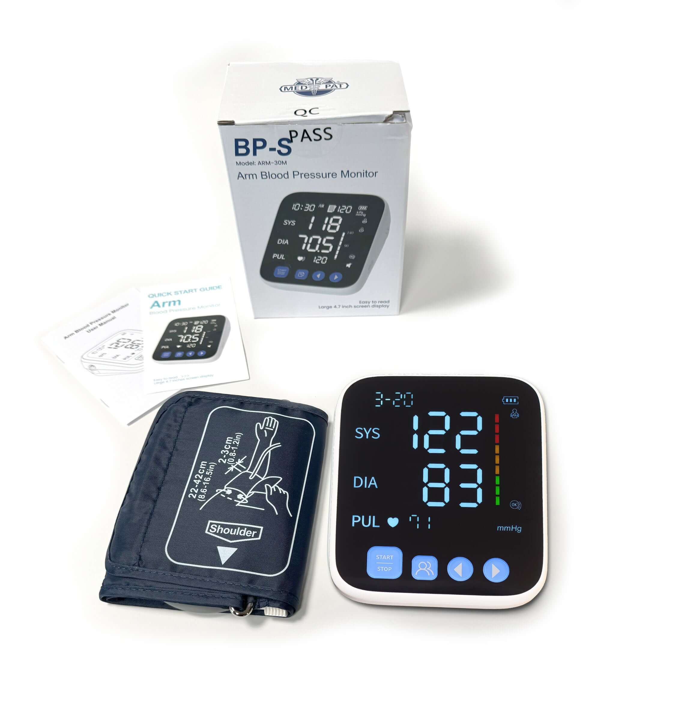Upper Arm Blood Pressure Monitor FDA-Cleared