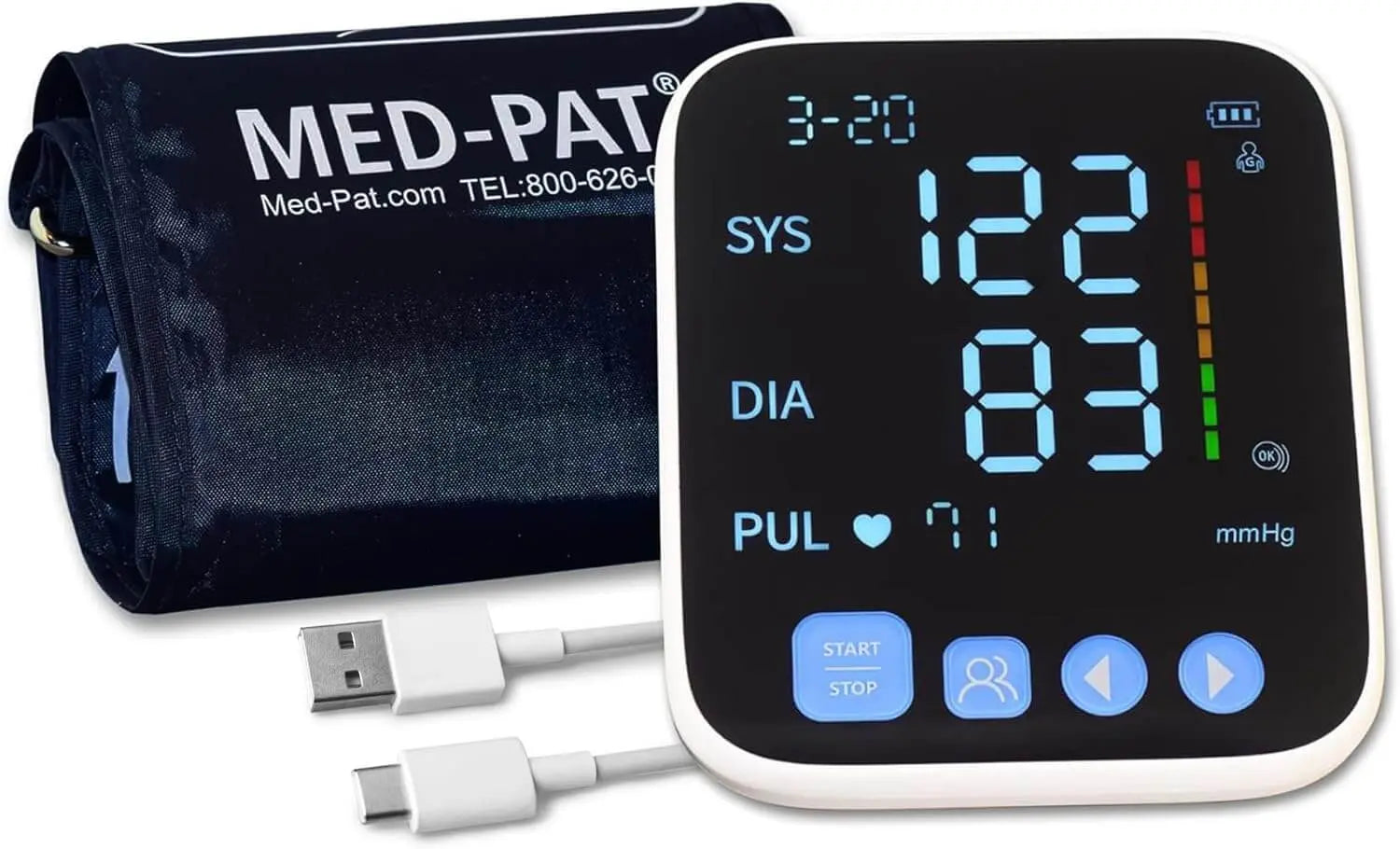 Upper Arm Blood Pressure Monitor FDA-Cleared