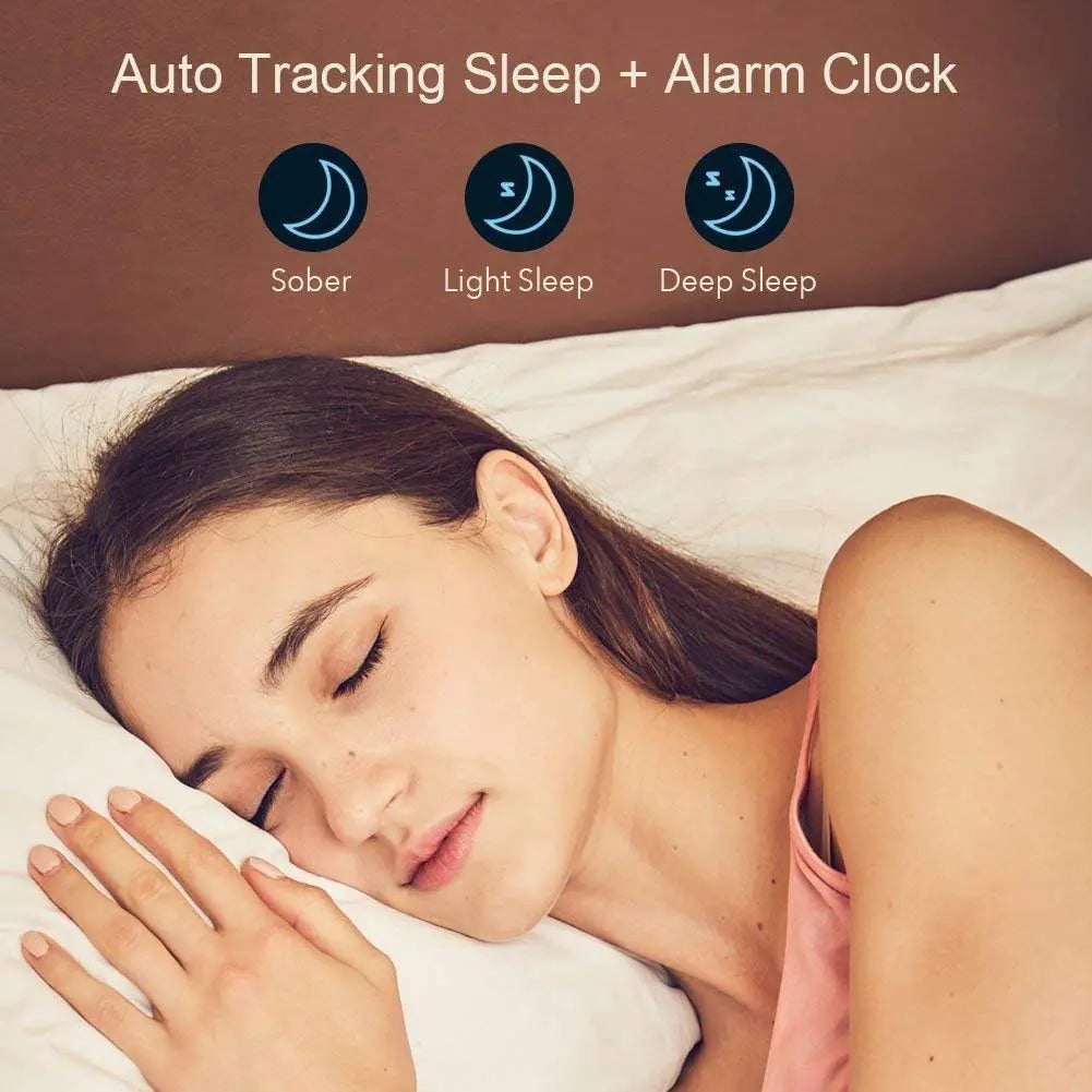 Slim Activity Tracker Smartwatch with Extra Band