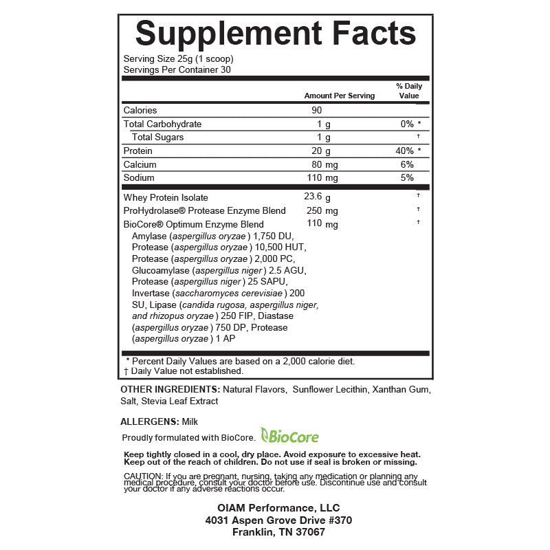 Vanilla Whey Protein Powder for Muscle Recovery Support