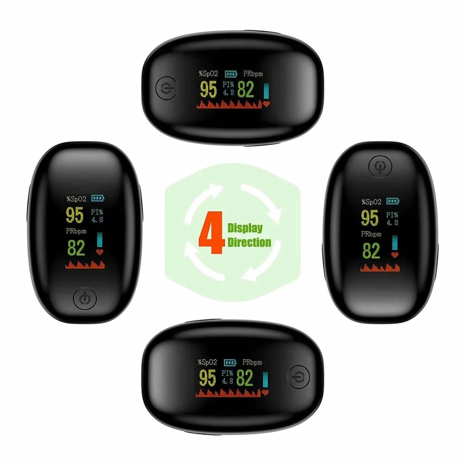Finger Pulse Oximeter Heart Rate and SpO₂ Monitor